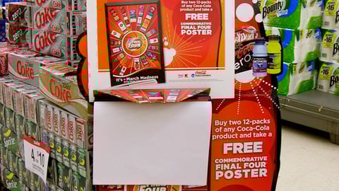 Kmart/Coke 'March Madness' Standee