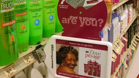 Dove Pro-Age Shelf Talker