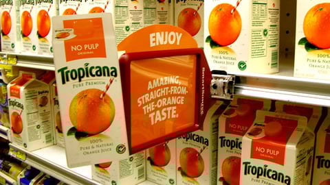 Tropicana Orange Juice Shelf Talker