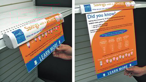 Jumbo Infoshade Shelf Sign