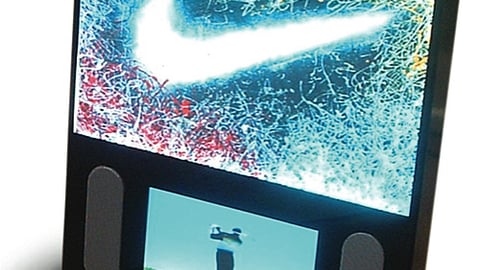 Backlit Sign with Multimedia Player