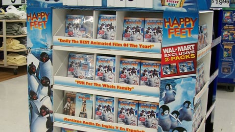 Wal-Mart 'Happy Feet' DVD Half Pallet
