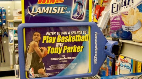 Lamisil Sweeps Shelf Talker