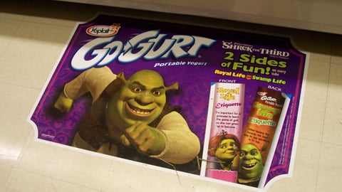 Yoplait Go-Gurt 'Shrek the Third' Floor Cling
