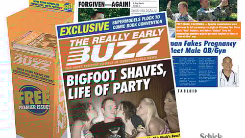 Schick Quattro Power of 4 Teaser Tabloid