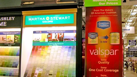 Lowe's Martha Stewart Colors In-Line Display