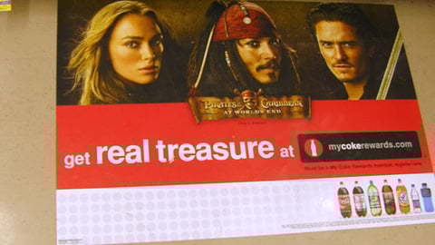 Coca-Cola 'Pirates' Floor Cling
