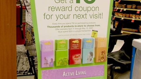Safeway 'Living Well' Standee