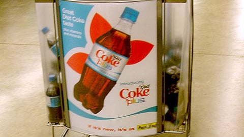 Diet Coke Plus Dump Bin