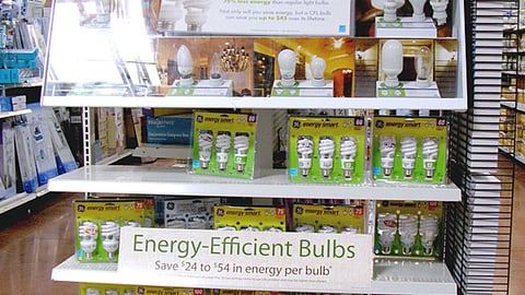 Wal-Mart CFL Bulb Endcap