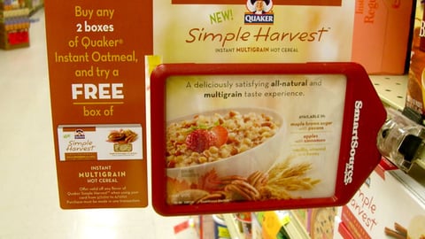 Quaker Simple Harvest Shelf Talker