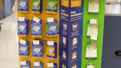 Wal-Mart/Visa MoneyCard Floorstand 