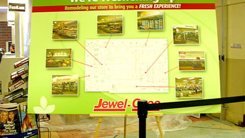 Supervalu 'Fresh & Healthy' Remodeling Sign 