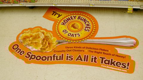 Post Honey Bunches of Oats Floor Cling