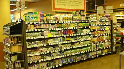 Sunflower Market Wellness Aisle