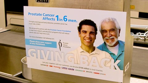 Safeway Prostate Cancer Checkstand Graphic