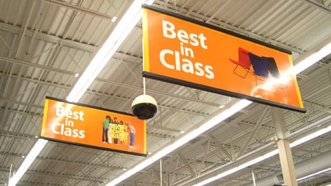Wal-Mart 'Best in Class' Ceiling Banners