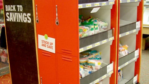 Target 'Back to Savings' Floorstands