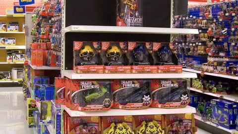 Target 'Transformers' Toy Endcap