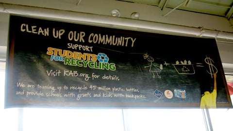 Sam's Club 'Students for Recycling' Banner