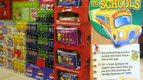 Safeway '10% Back to Schools' Standee