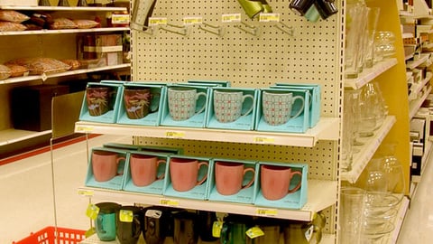 Target '07 College' Coffee Cup Endcap