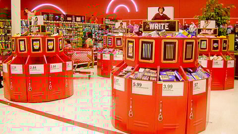 Target Back-to-School Dump Bins