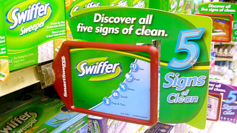 Swiffer '5 Signs of Clean' Shelf Talker