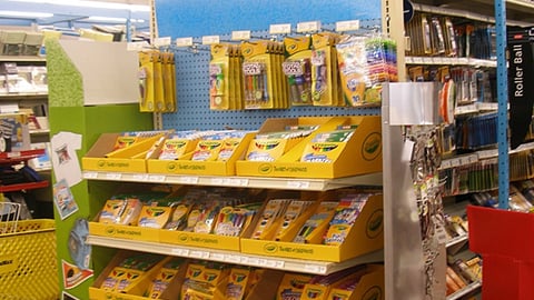 OfficeMax Crayola Endcap