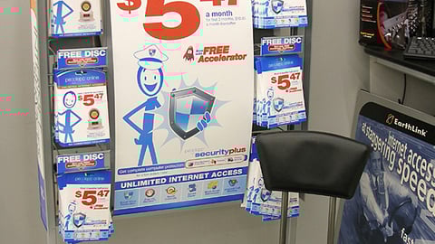 PeoplePC Online 'Free Disc' Display