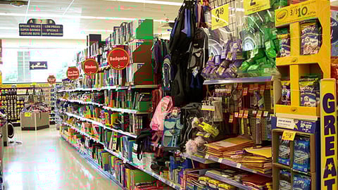 Walgreens Back-to-School Aisle