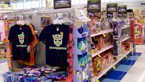 Meijer 'Transformers' Merchandise Gondola