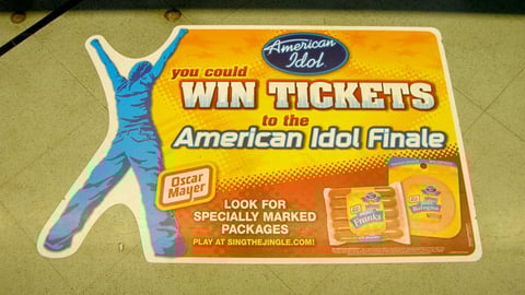Oscar Mayer 'American Idol' Floor Cling