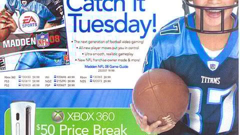 Toys "R" Us 'Madden NFL '08' Circular Cover