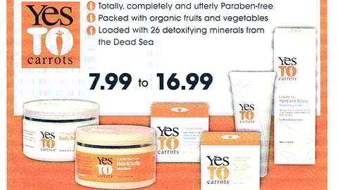 Walgreens Yes to Carrots Feature