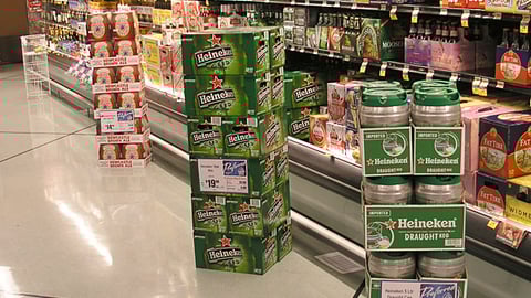 Albertsons Beer Refrigerated Case
