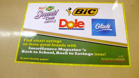 SmartSource Multi-Brand Floor Cling