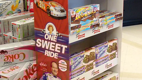 Little Debbie NASCAR Floorstand