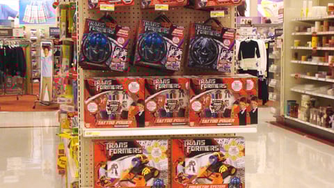 Target 'Transformers' Toy Endcap