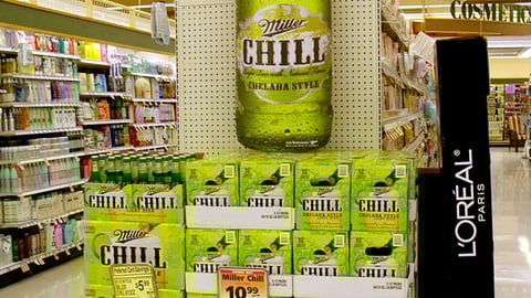 Miller Chill Endcap Display