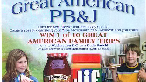 Smucker's/Jif Contest FSI
