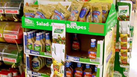 Kraft 'Salad-a-Day Recipes' Floorstand