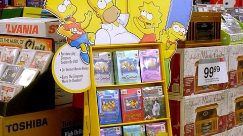'The Simpsons' DVD Floorstand