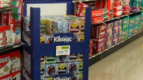 Kleenex Box Tops for Education Floorstand