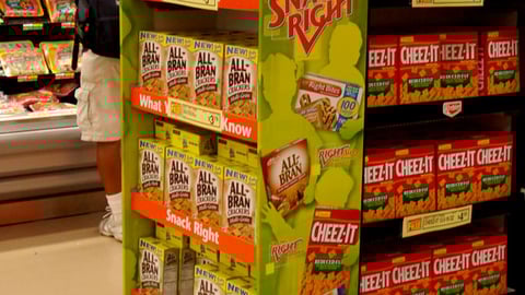 Kellogg 'Snack Right' Floorstand