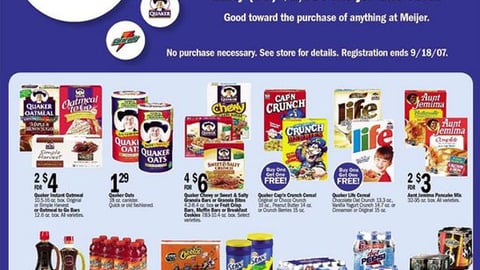 Meijer/PepsiCo Gift Card Feature