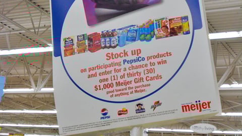 Meijer/PepsiCo Gift Card Pole Topper