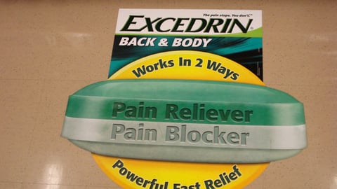Excedrin Back & Body Floor Cling