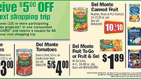 Martin's Del Monte Rebate Feature 