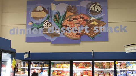 Hannaford Cold Case Signage